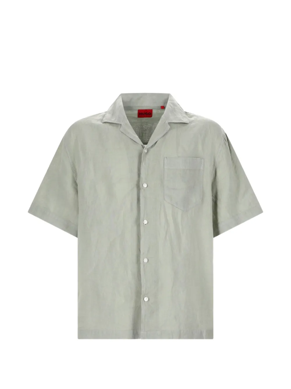 HUGO short-sleeve linen shirt