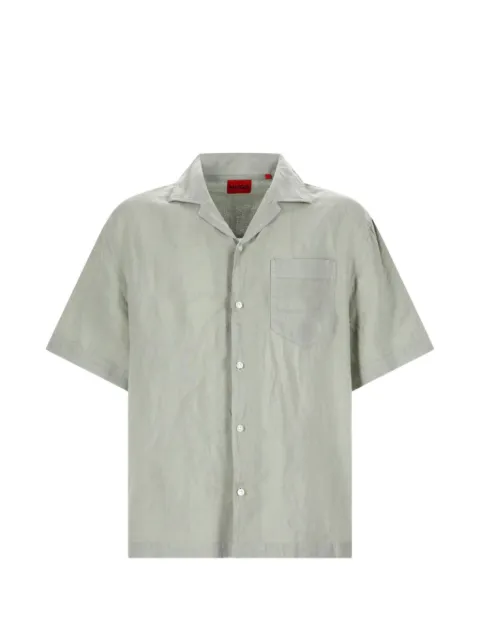 HUGO short-sleeve linen shirt