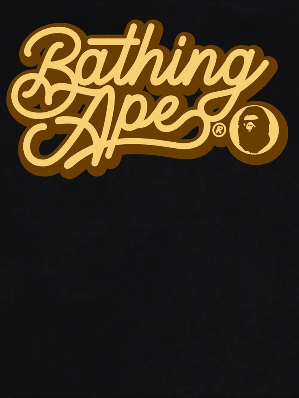 A BATHING APE T-shirt met logoprint Zwart