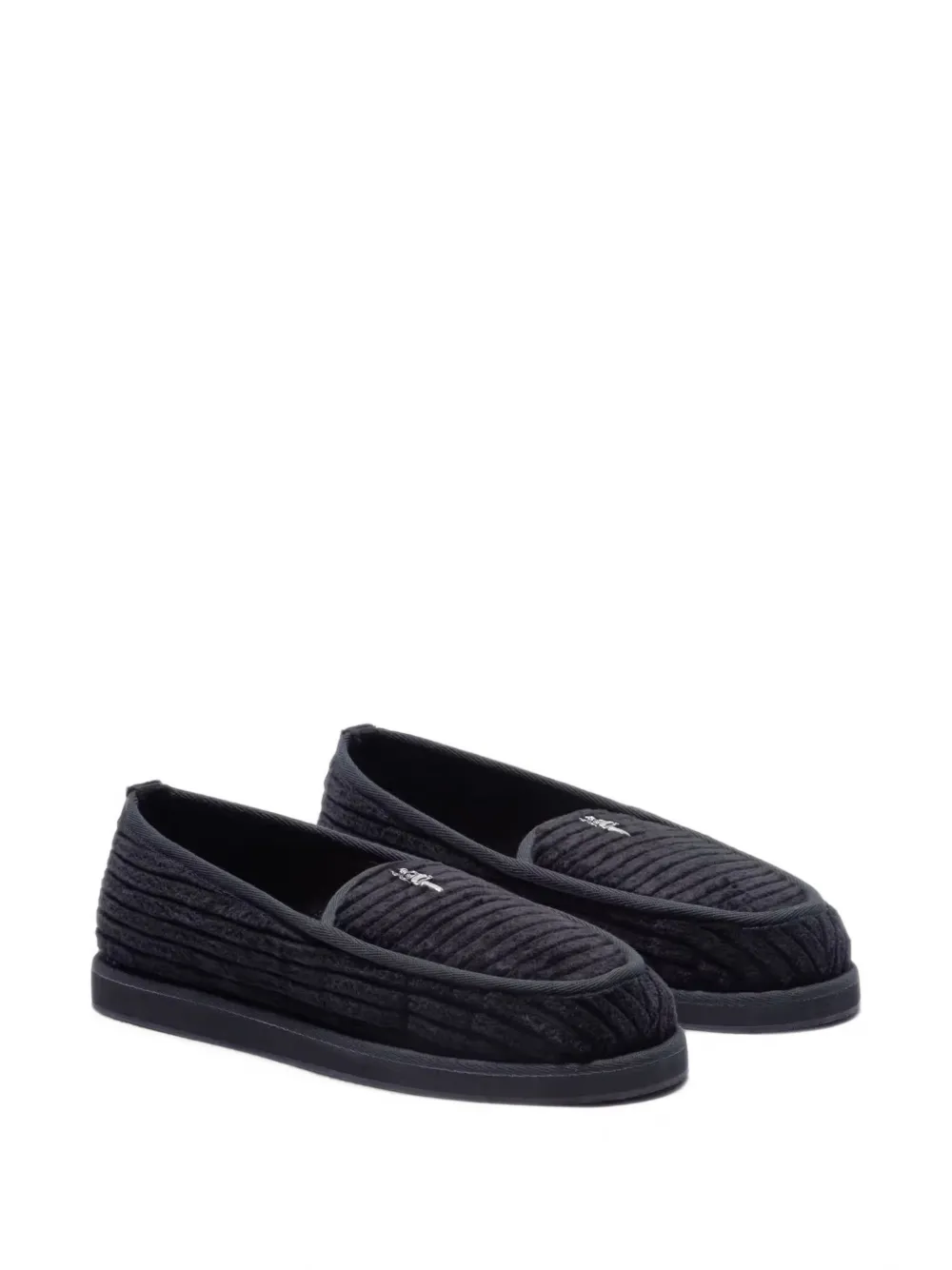 Chrome Hearts Dagger ribbed loafers - Black