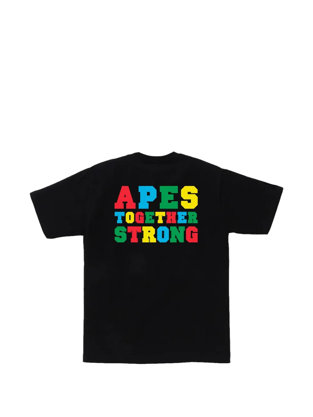 A BATHING APE T-shirt met logoprint Zwart