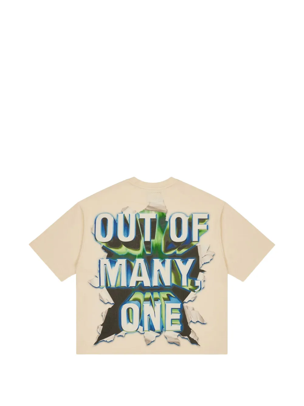 GODSPEED Neighborhood Watch T-shirt met grafische print Beige