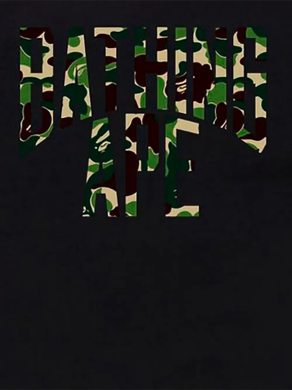 A BATHING APE ABC Camo NYC T-shirt Zwart