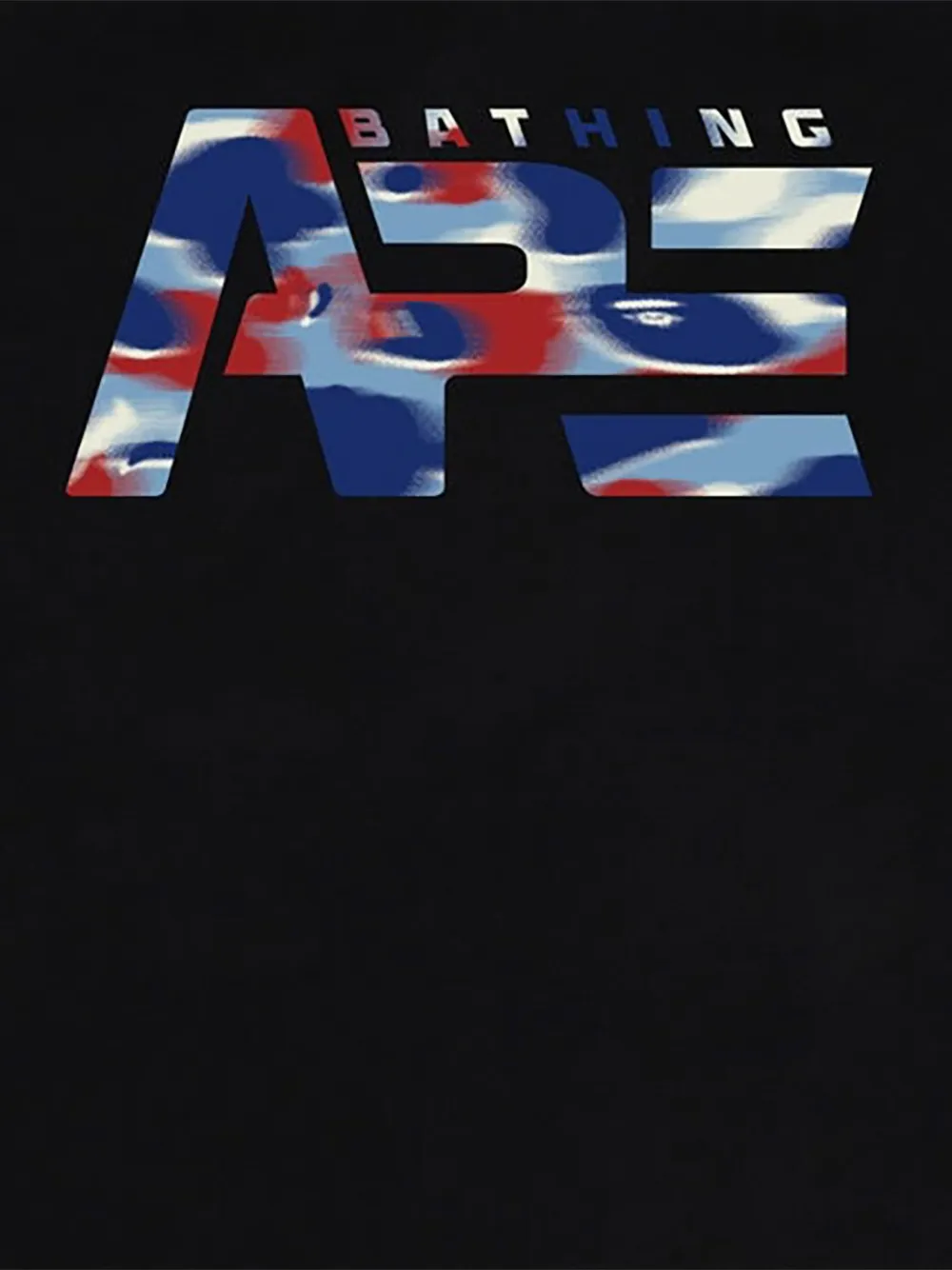 A BATHING APE Screen Camo Tactical T-shirt met logo Zwart