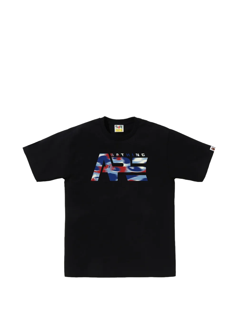 A BATHING APE® Screen Camo Tactical logo T-shirt | Black | Image 1