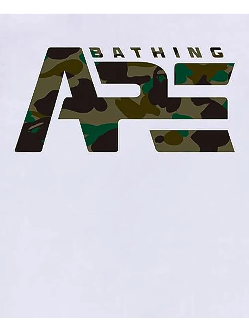 A BATHING APE 1st Camo Tactical T-shirt met logo Wit