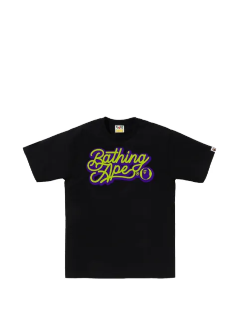 A BATHING APE® t-shirt à logo Script imprimé