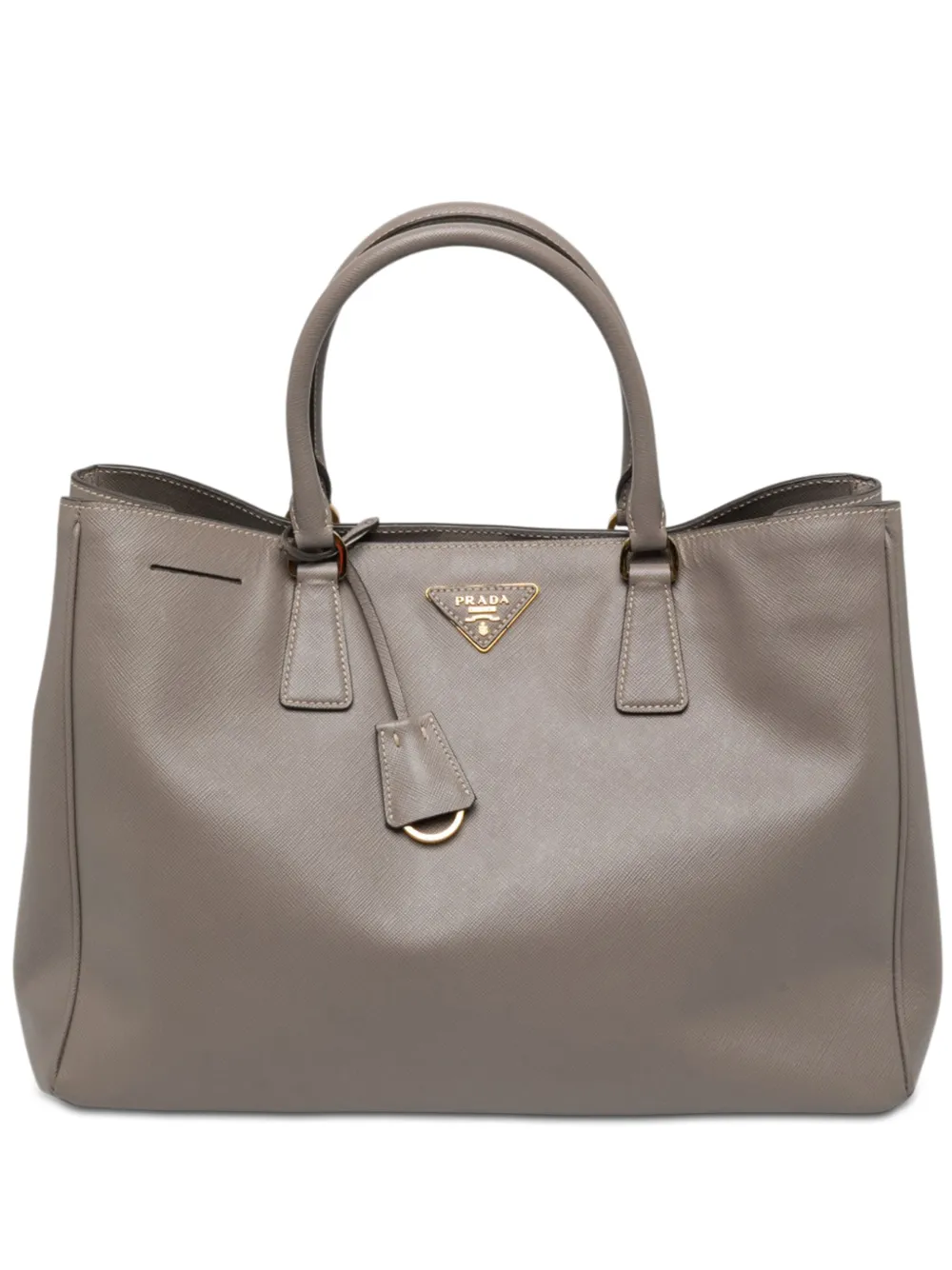 Prada Pre-Owned grand sac à main Saffiano Lux Gardeners (2015-2026) - Gris Prada Pre-Owned grand sac à main Saffiano Lux Gardeners (2015-2026) - Gris