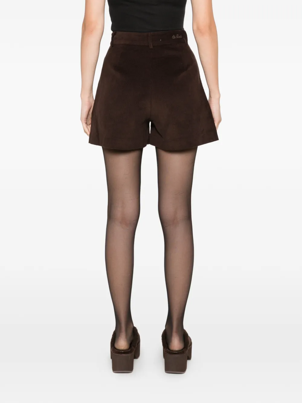 MC2 Saint Barth pleated corduroy shorts Bruin