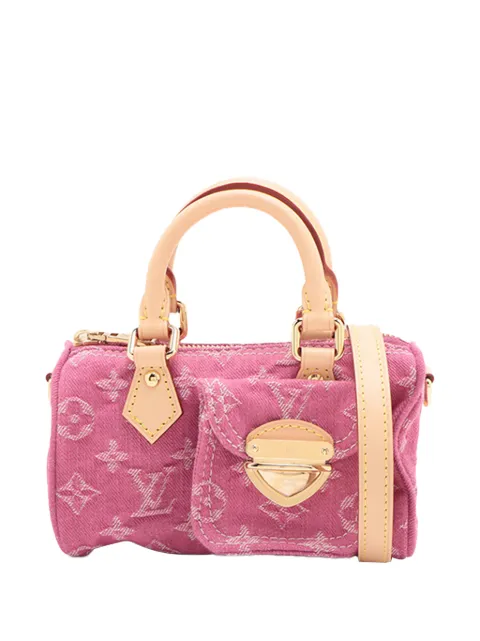 Louis Vuitton Pre-Owned 2021-2026 Monogram Denim Nano Speedy handbag