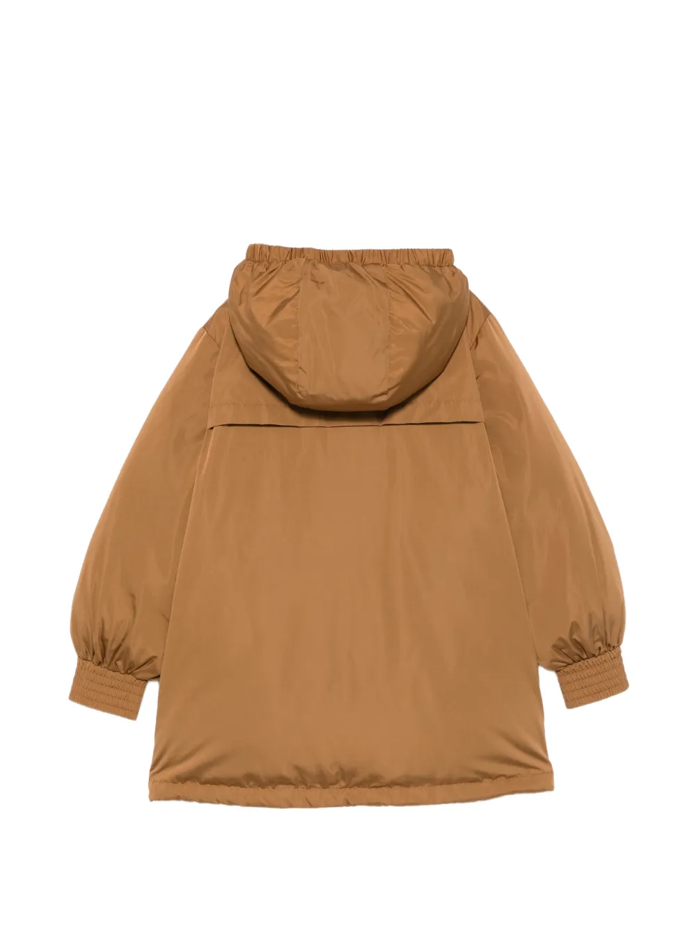Elisabetta Franchi La Mia Bambina logo-embroidered hooded jacket Bruin
