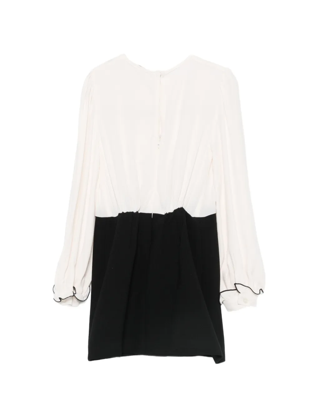 Elisabetta Franchi La Mia Bambina Jurk met ruches Beige