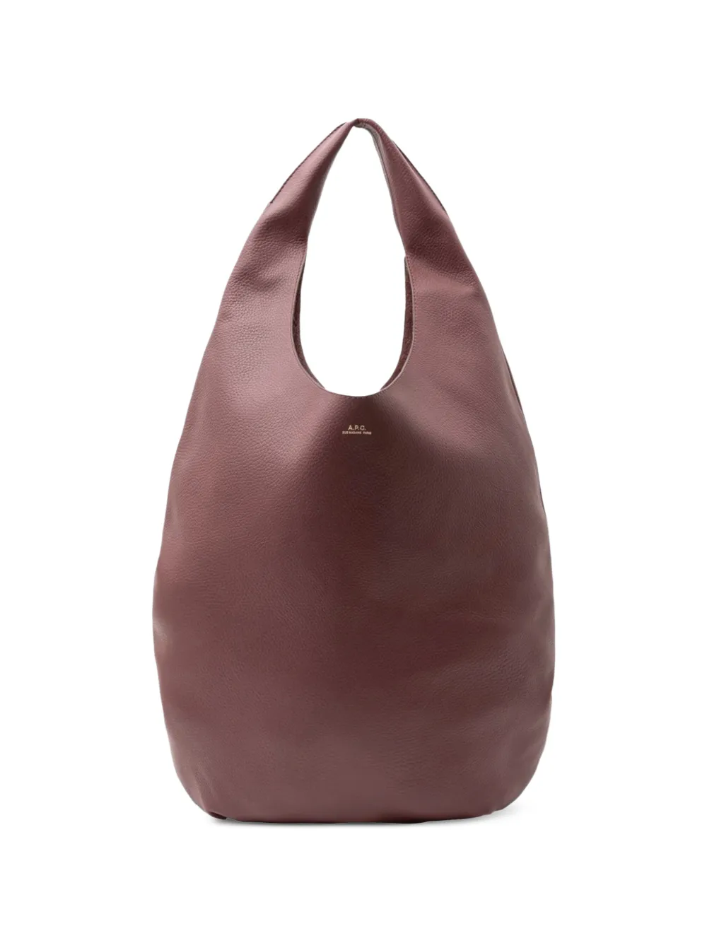 A.P.C. Le Neige grained tote bag | Brown | Image 1