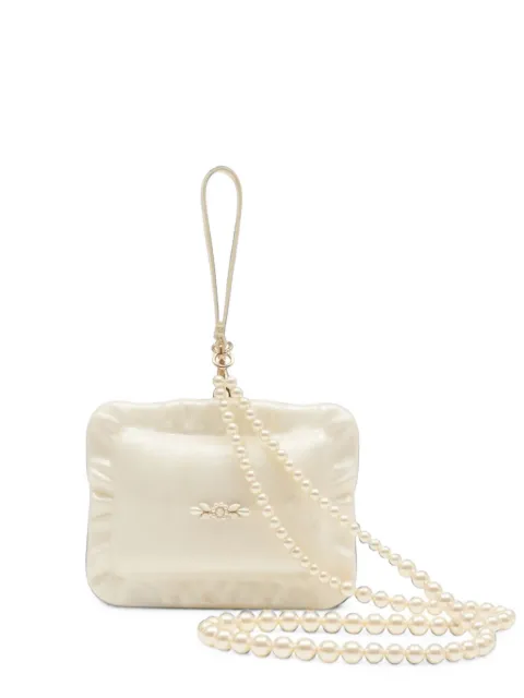 Simone Rocha Pillowcase faux-pearl-embellished clutch bag