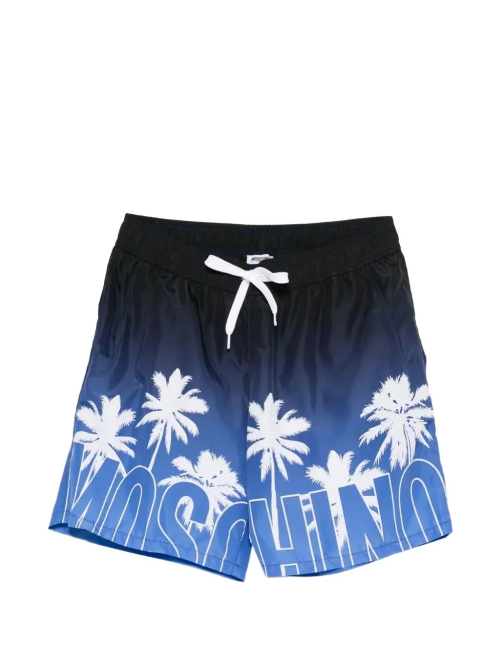 Moschino Costume da bagno con stampa Palm Tree - Blu