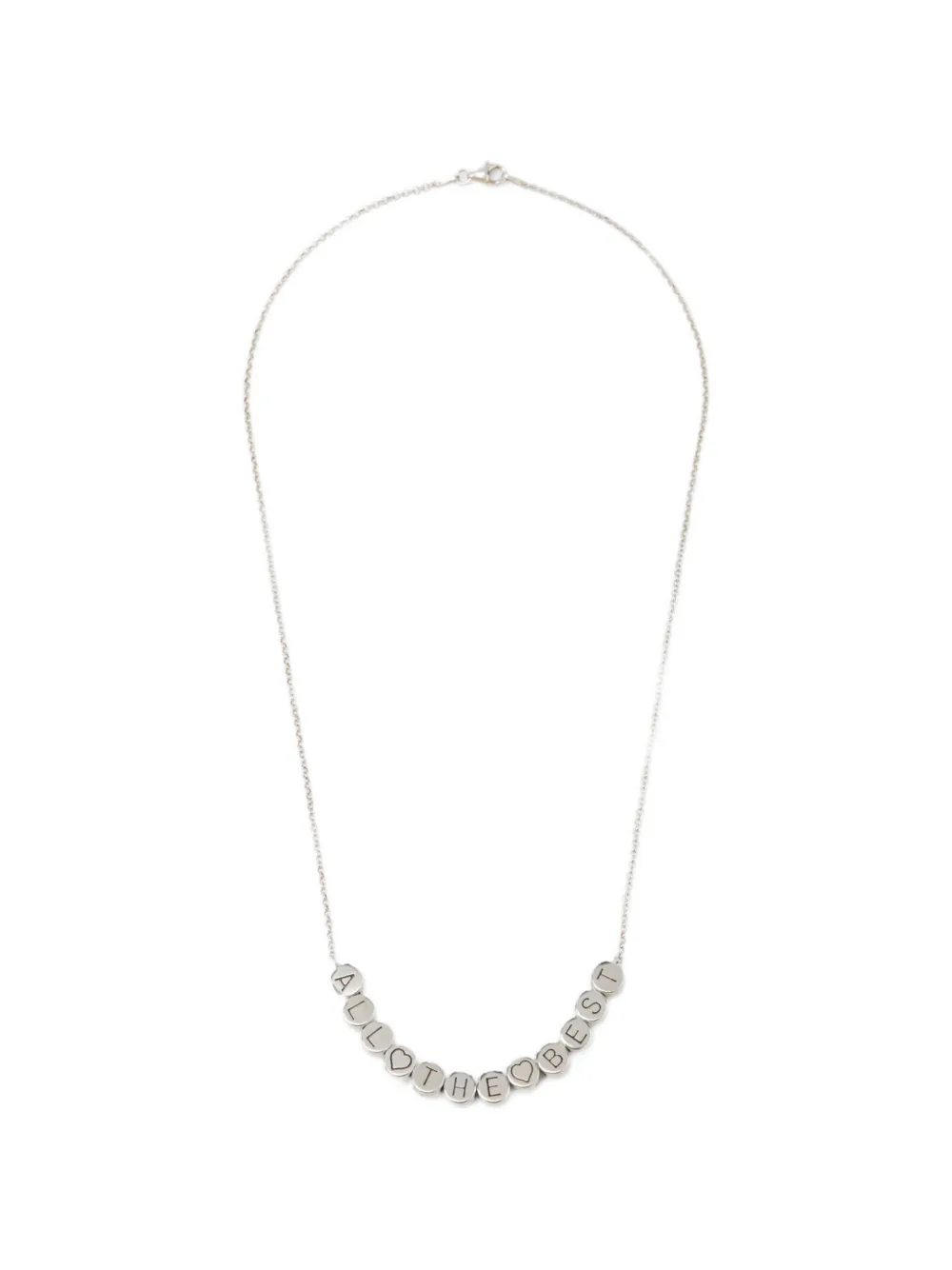 Dagger Bead-embellished Necklace In Silver