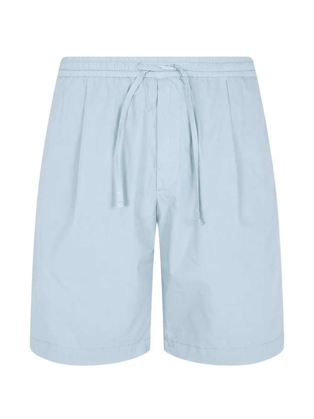 Michael Coal Poplin Drawstring Shorts In Blue