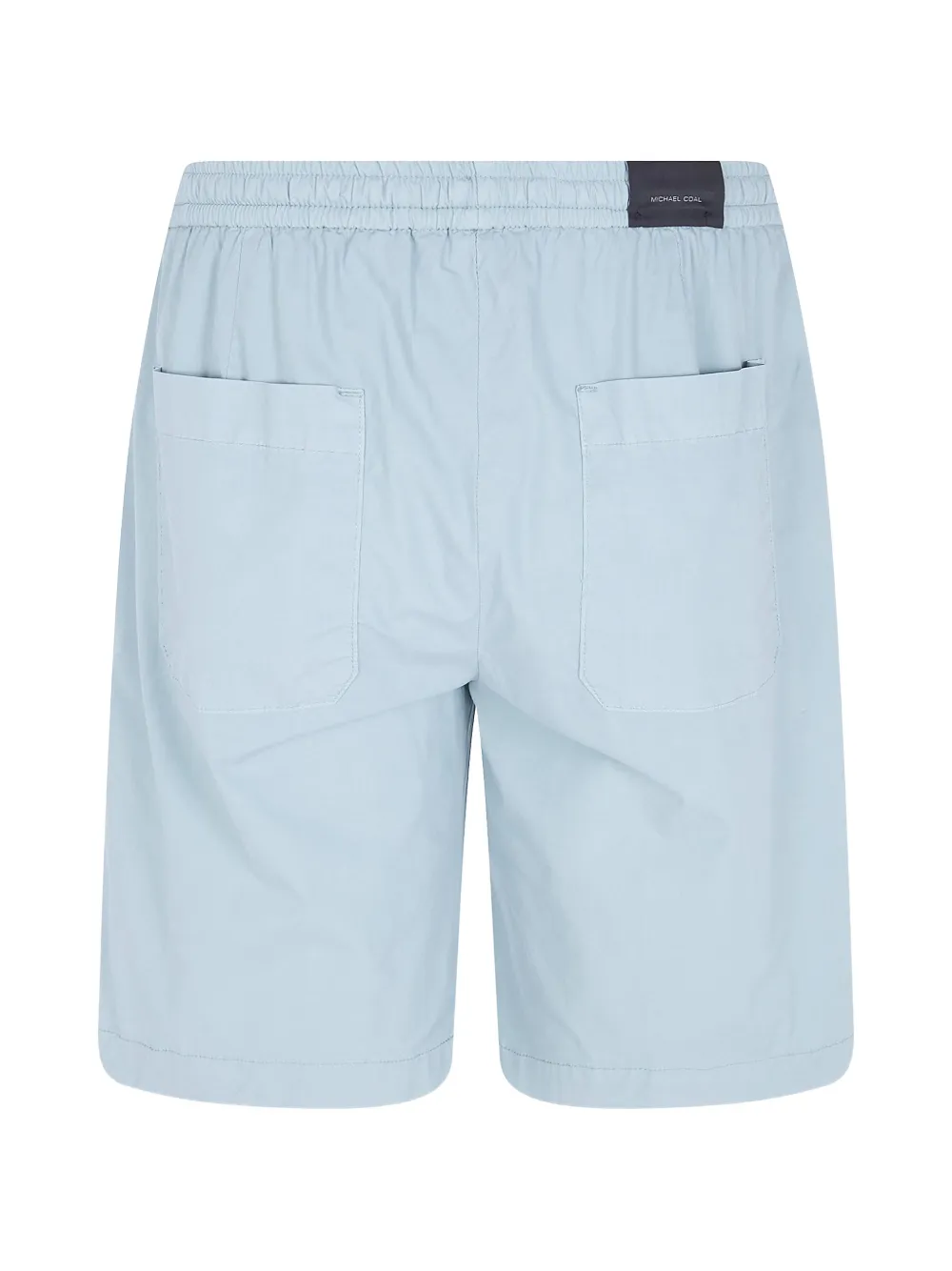 Michael Coal Poplin Drawstring Shorts In Blue