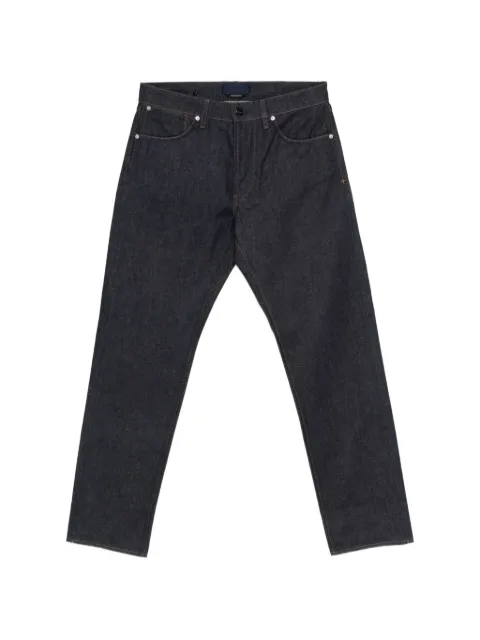 Stone Island logo-patch straight-leg jeans