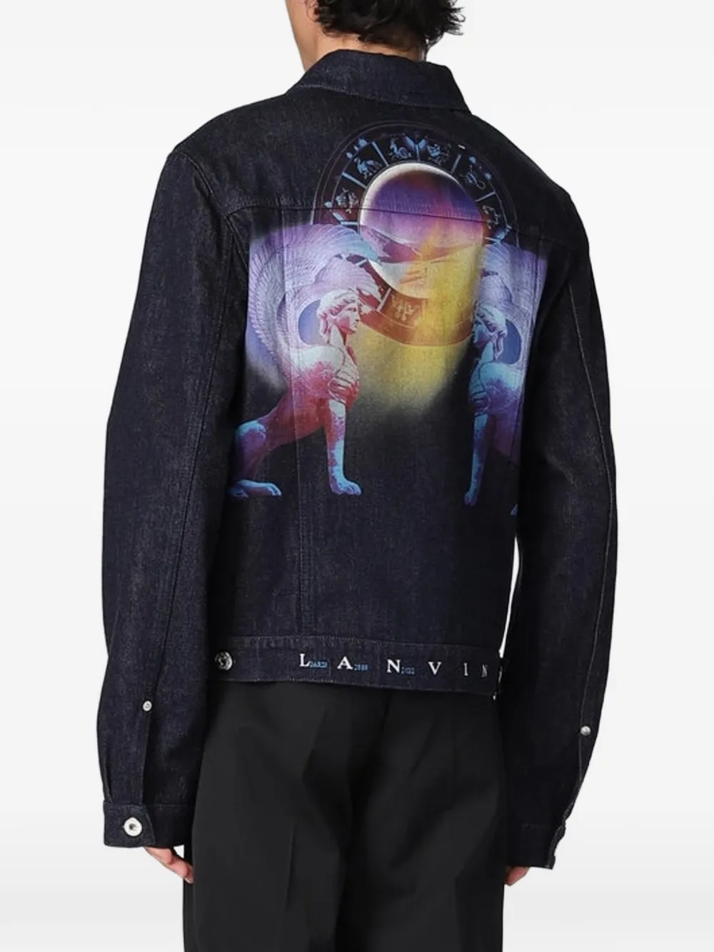 Lanvin Denim jack Blauw