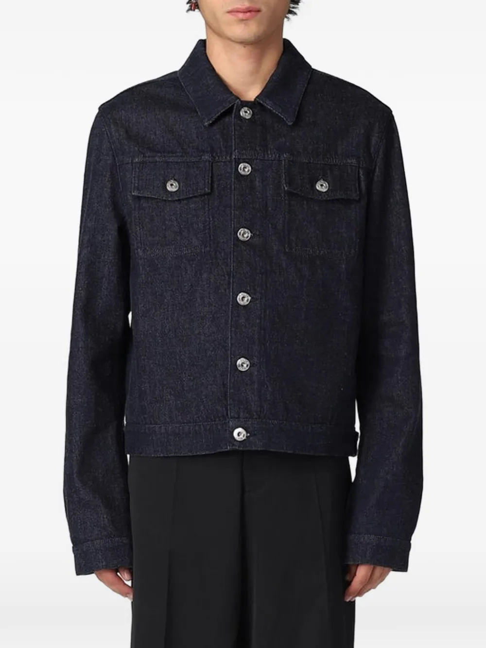 Lanvin graphic-print denim jacket
