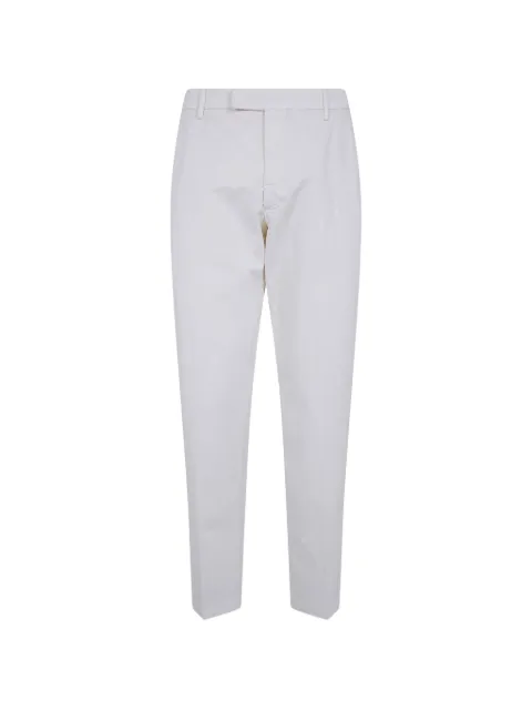 michael coal straight-leg cotton trousers