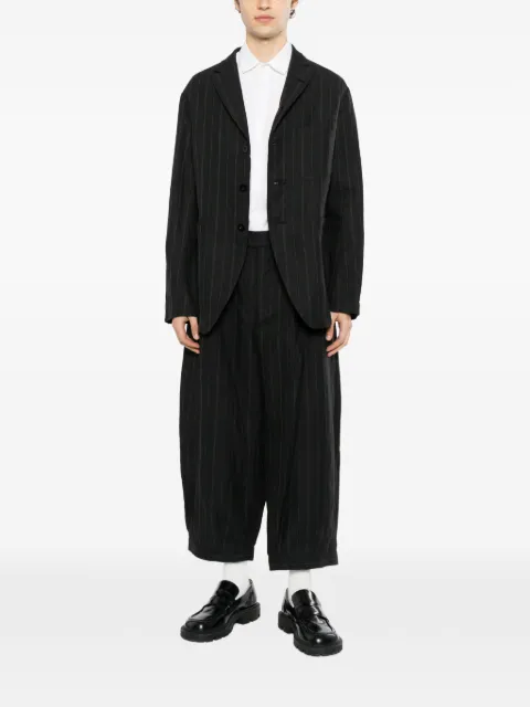 Klasica pinstripe-pattern belted trousers