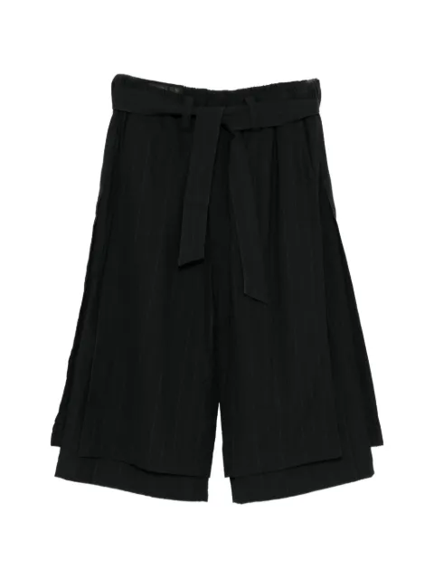 Klasica pinstripe-pattern belted trousers