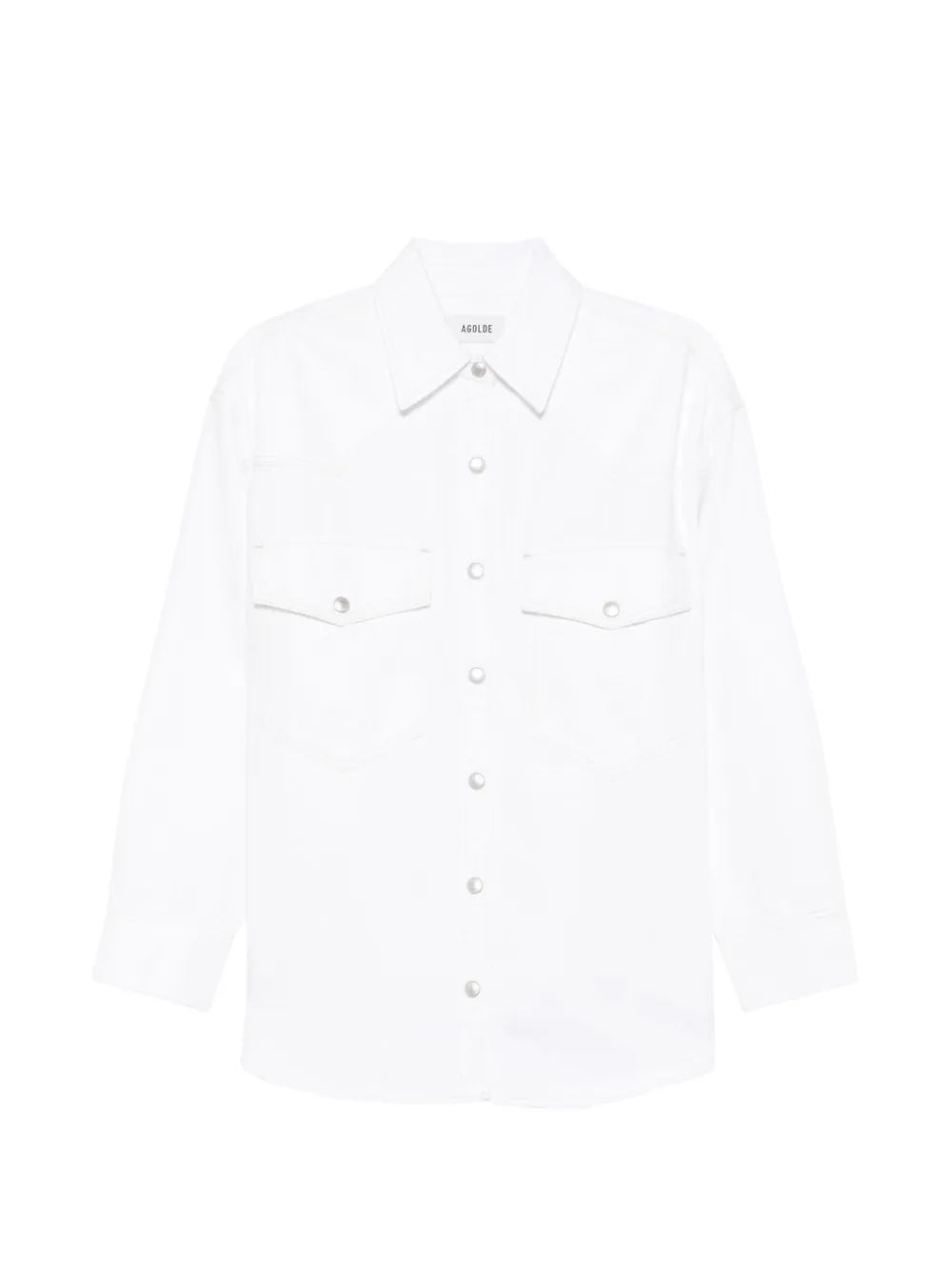 AGOLDE western denim shirt - Weiß