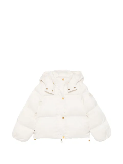 Elisabetta Franchi La Mia Bambina quilted hooded jacket