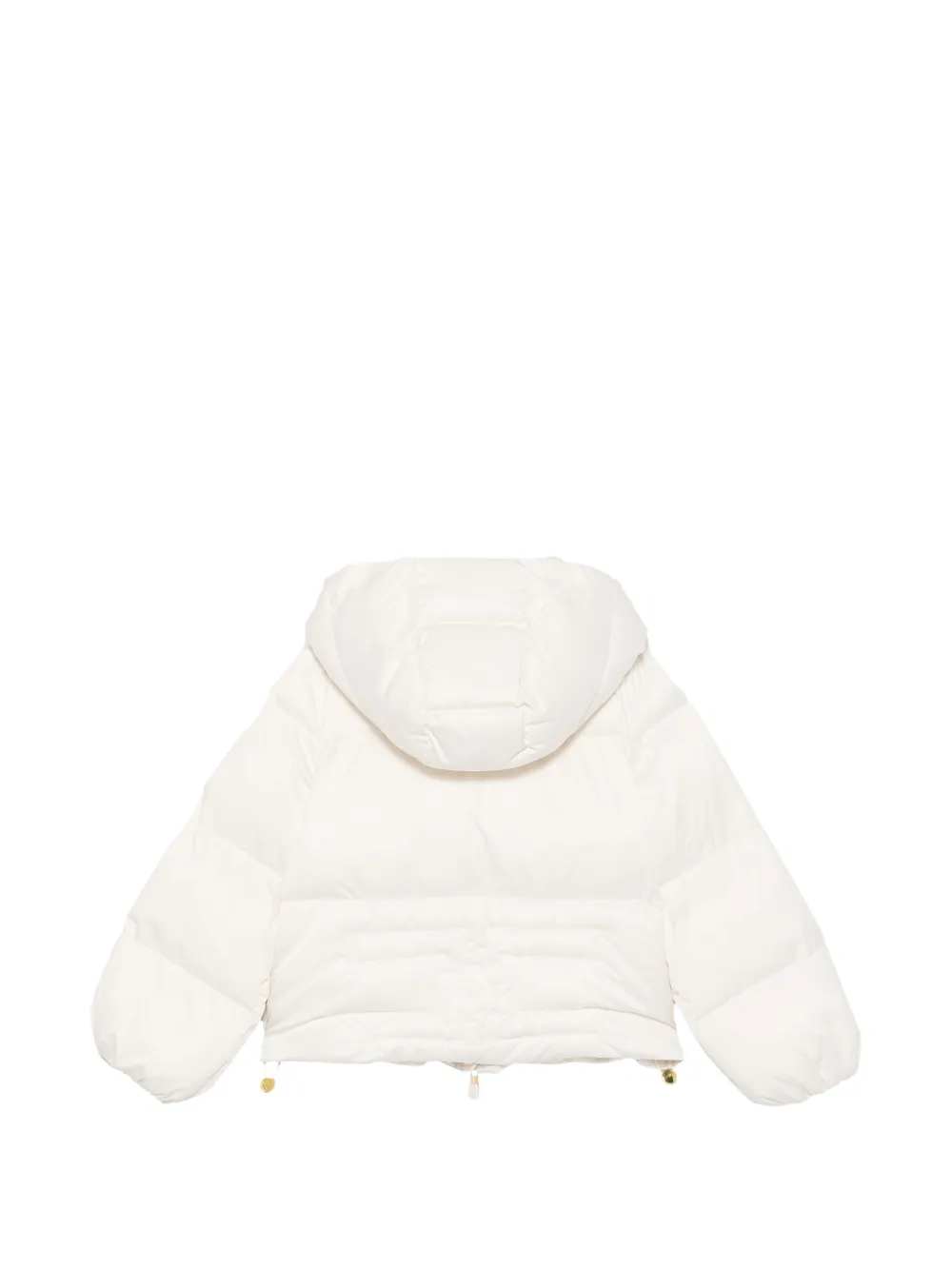 Elisabetta Franchi La Mia Bambina quilted hooded jacket Wit