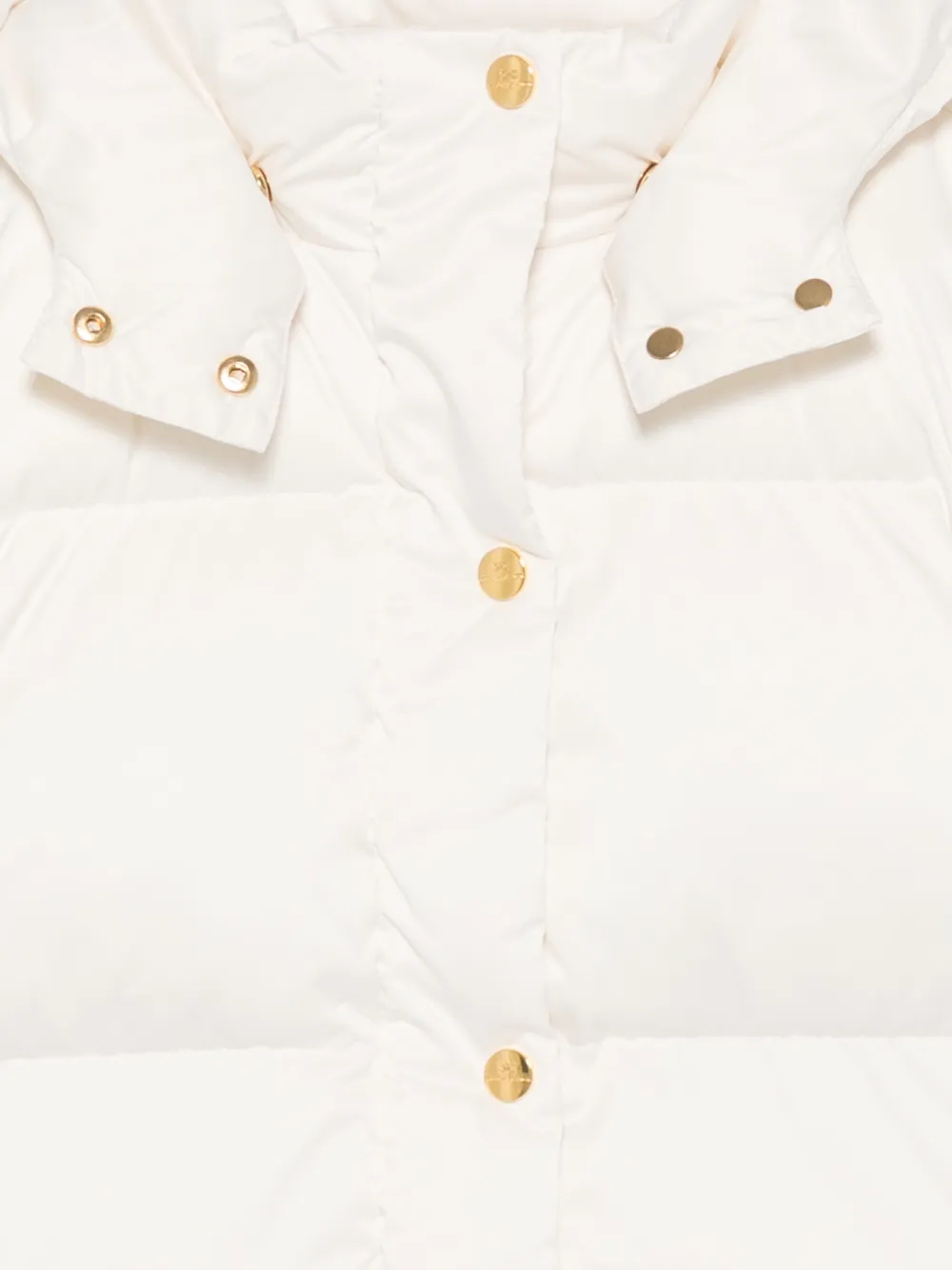Elisabetta Franchi La Mia Bambina quilted hooded jacket Wit