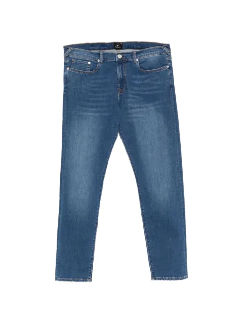 Paul Smith Slim tapered-fit mid-wash 'blue black stretch' jeans
