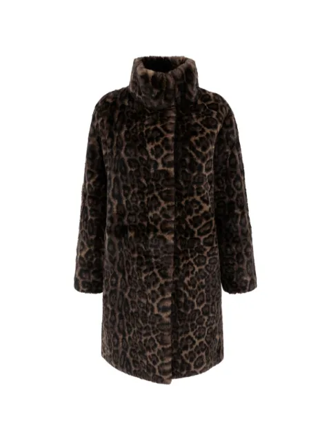 Apparis Blair leopard-print faux-fur coat
