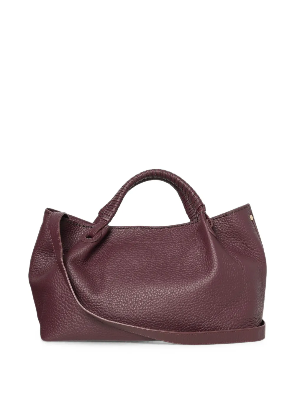 VISONA` Mia grained leather tote bag