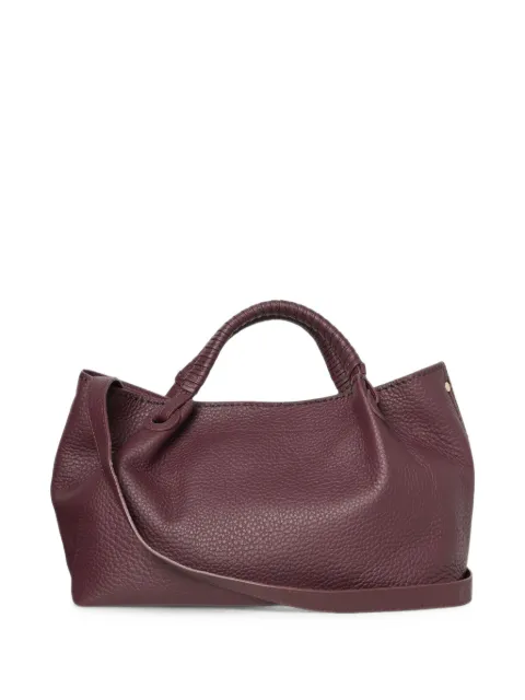 VISONA` Mia grained leather tote bag