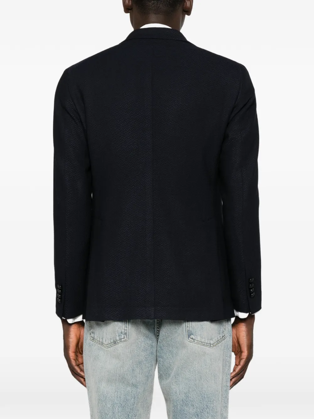 Tagliatore Blazer met enkele rij knopen Blauw