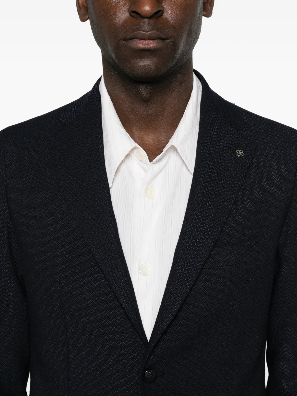 Tagliatore Blazer met enkele rij knopen Blauw