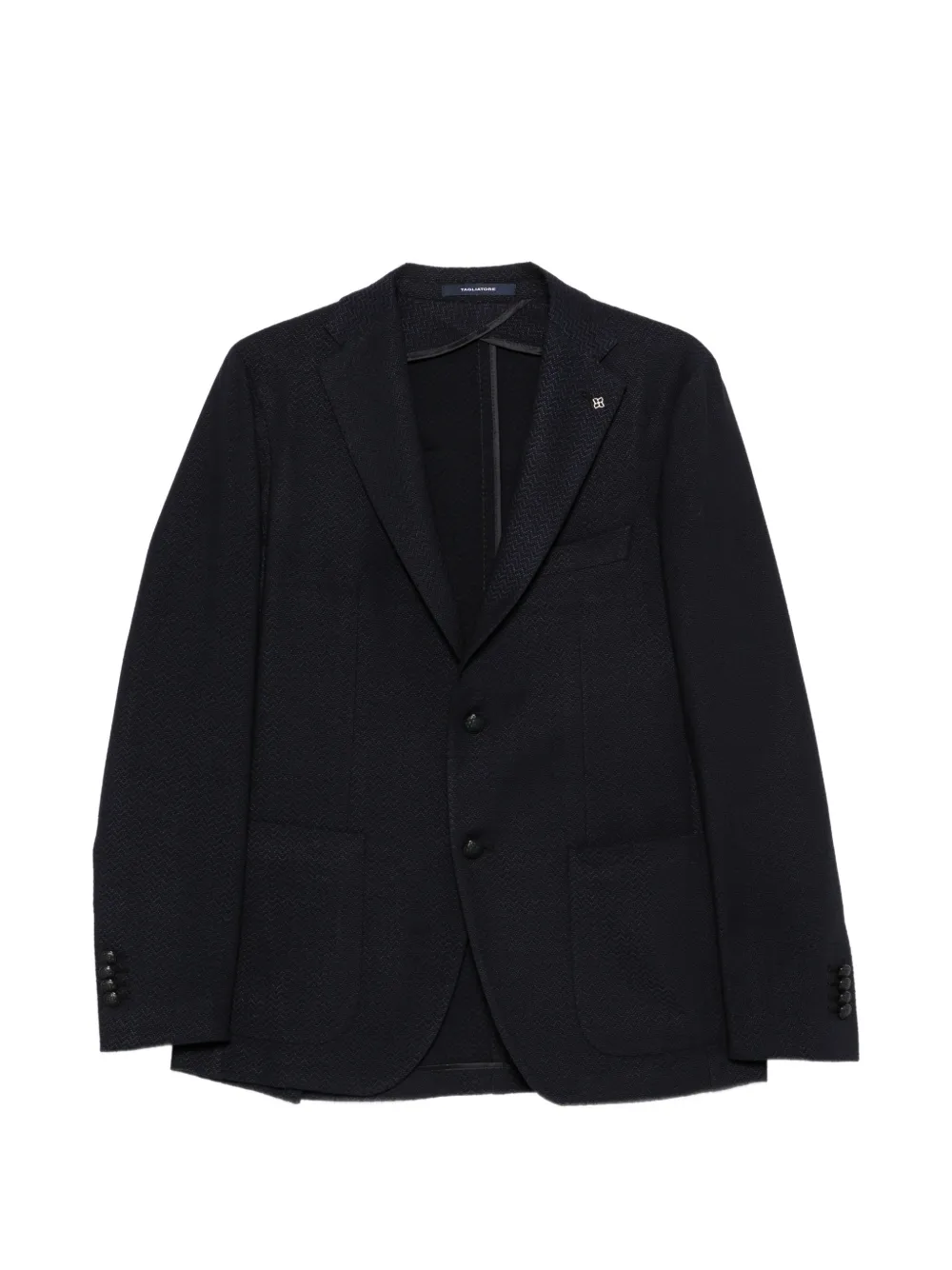 Tagliatore textured single-breasted blazer - Blau