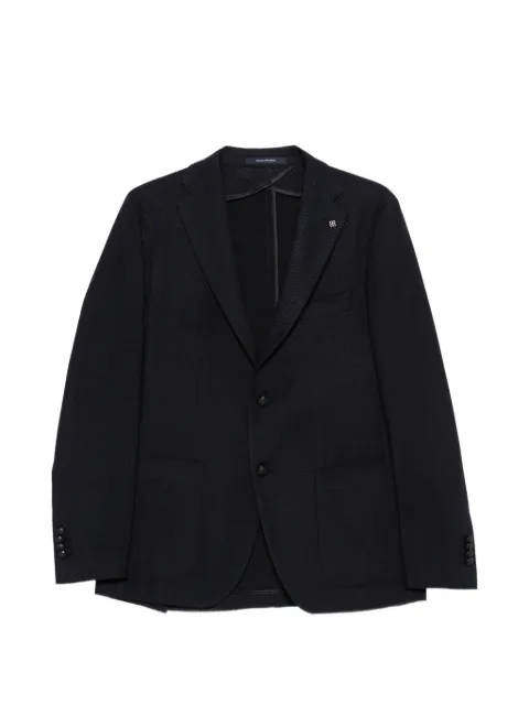 Tagliatore textured single-breasted blazer