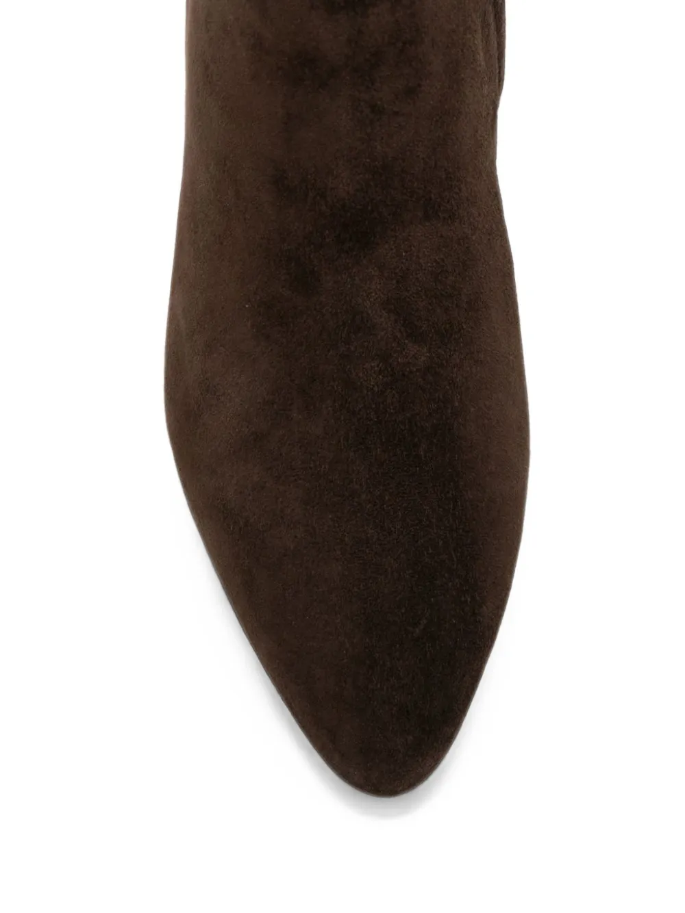TWINSET suede leather ankle boots Bruin
