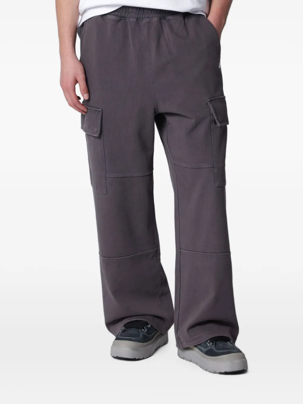 A BATHING APE® washed track pants - Grigio