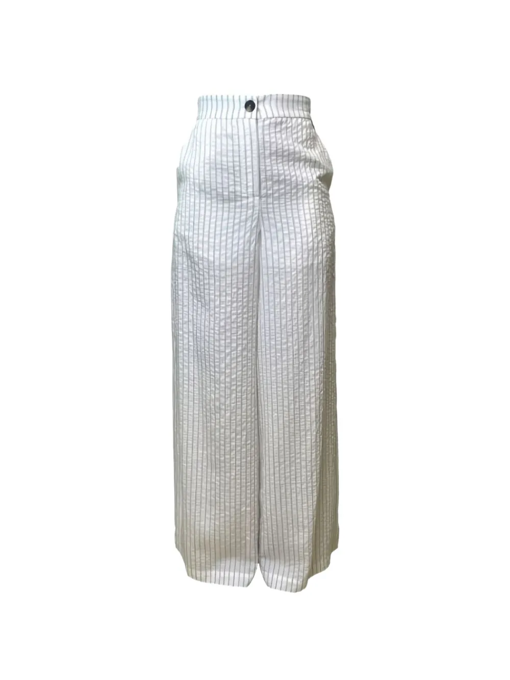 LIU JO striped seersucker trousers
