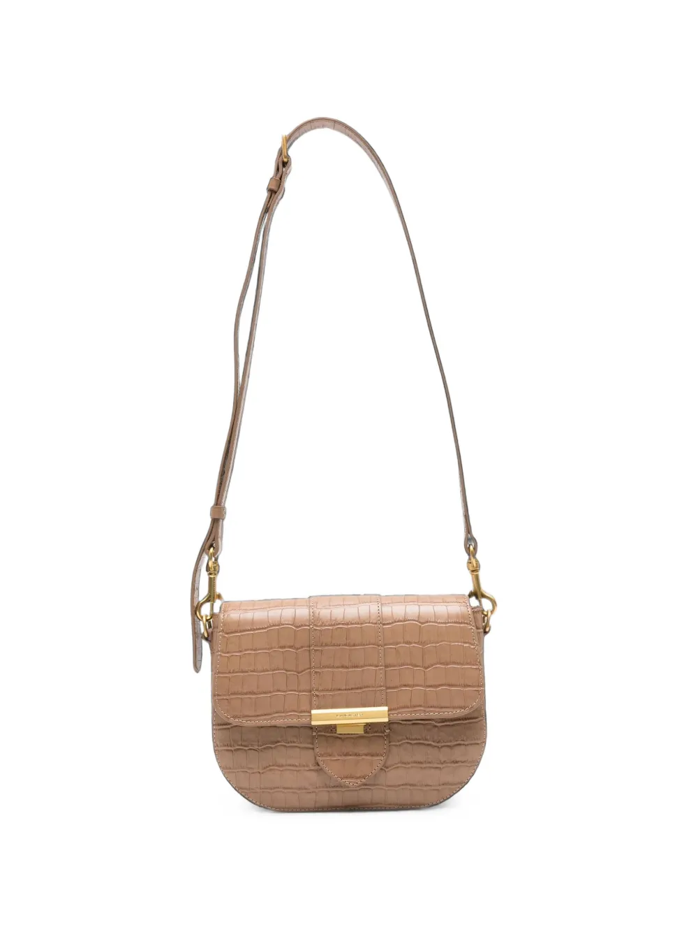 Lancaster croc-effect crossbody bag - Toni neutri