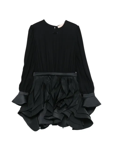 Elisabetta Franchi La Mia Bambina ruffled long-sleeve dress