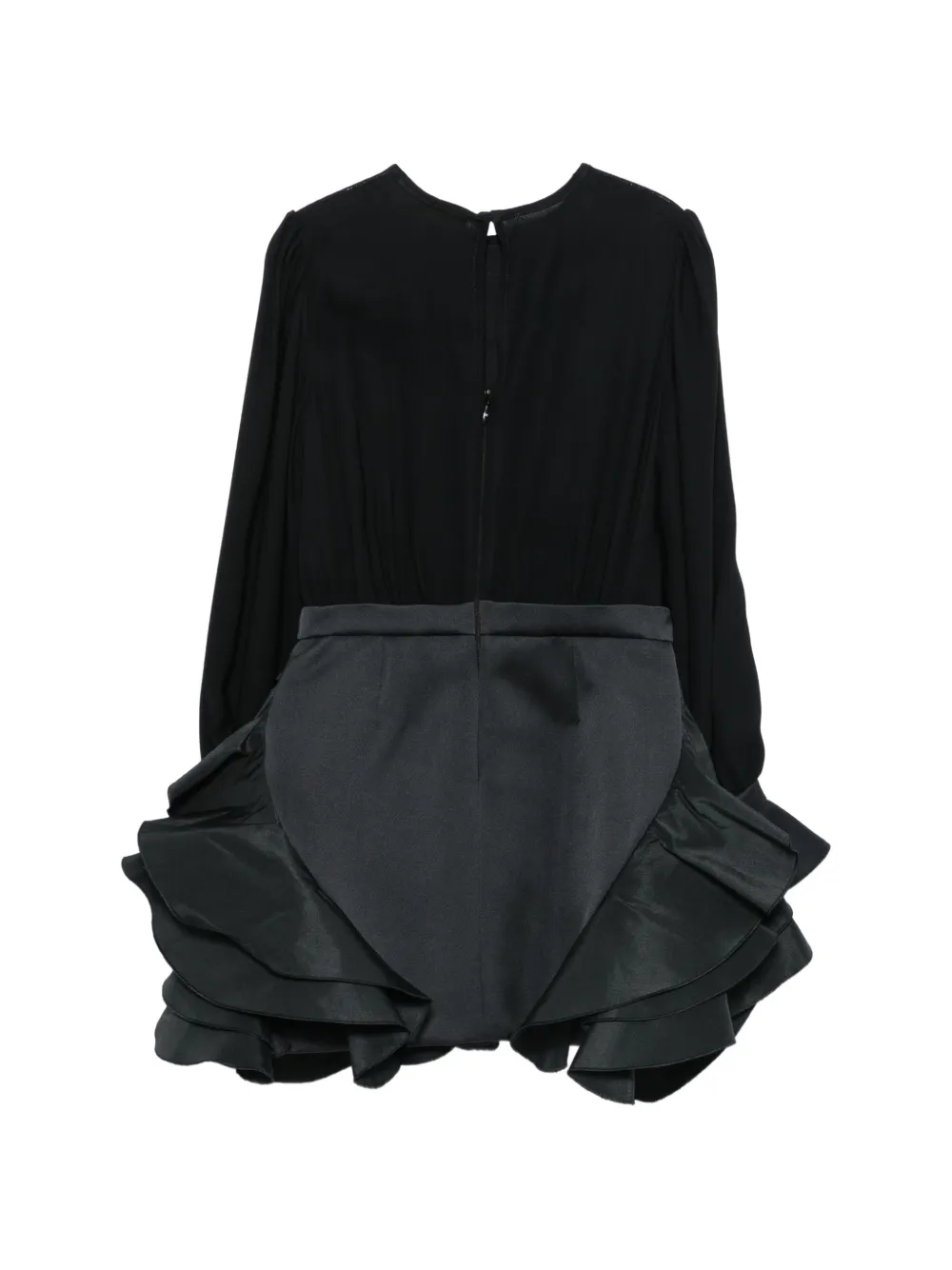 Elisabetta Franchi La Mia Bambina Jurk met ruches Zwart