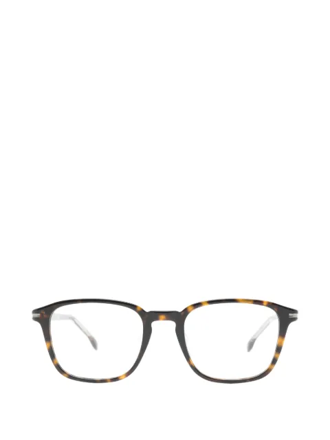 BOSS lentes con armazón rectangular estilo carey