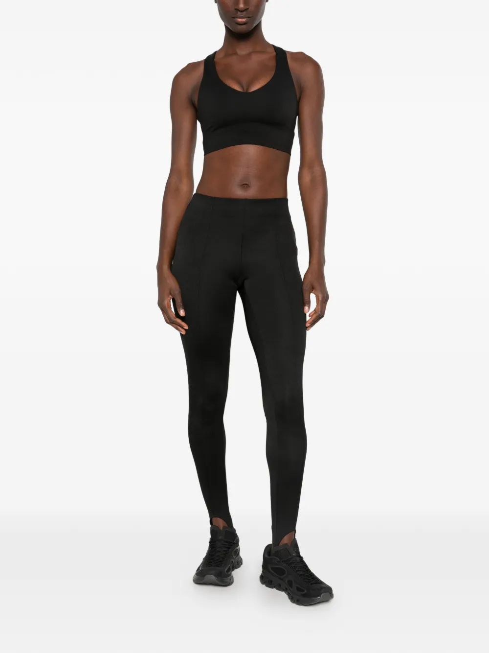 Calvin Klein Top met racerback en logo-print Zwart