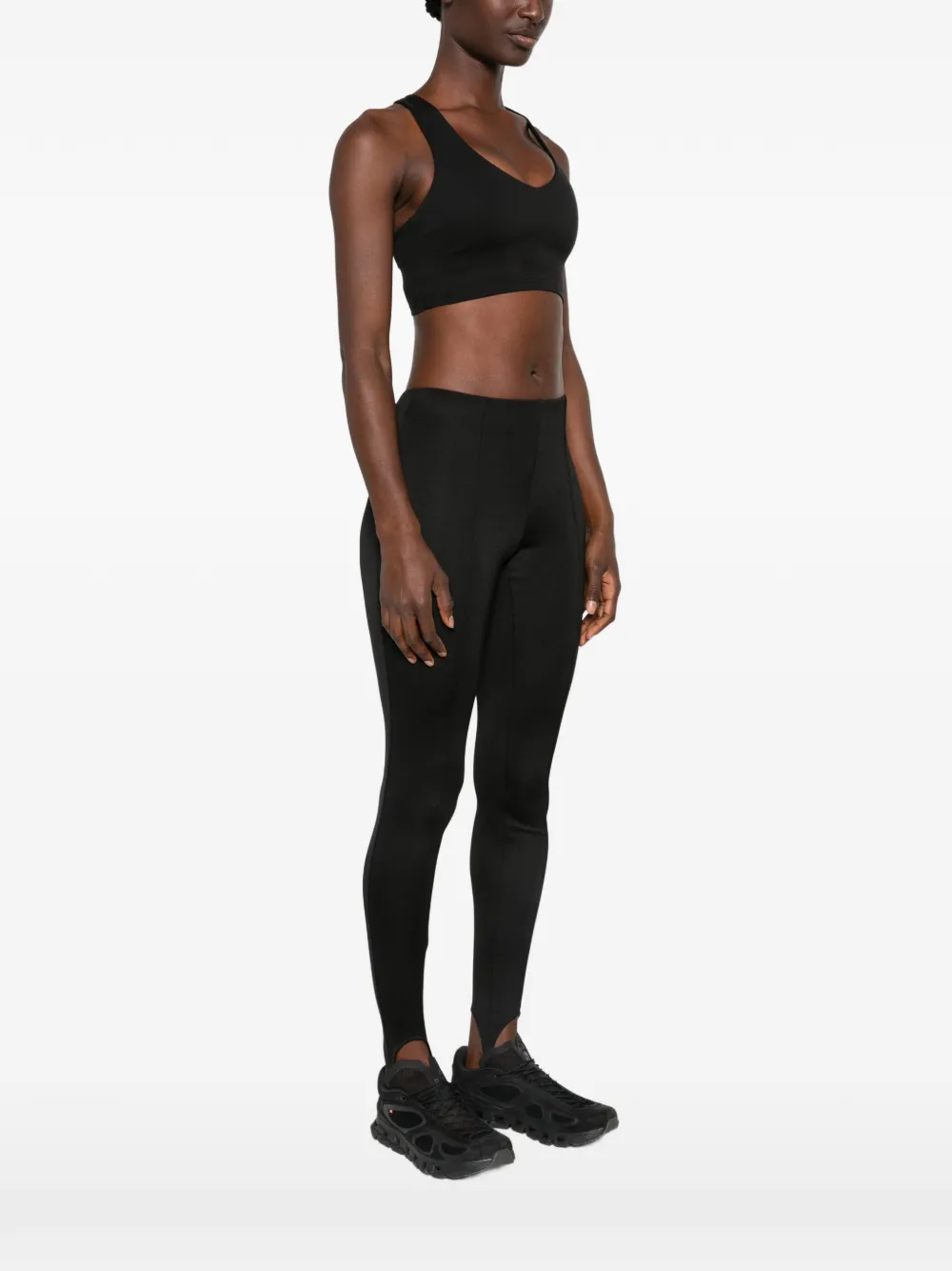 Calvin Klein Top met racerback en logo-print Zwart