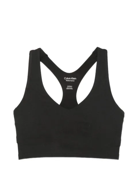 Calvin Klein racerback logo-print top